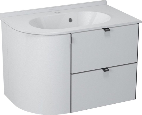 Sapho PULSE 75 jobbos mosdótartó szekrény, fehér/antracit PU076-3034