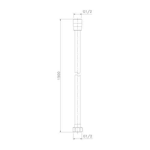 Sapho SOFTFLEX 150cm zuhany gégecső, matt arany 1208-19