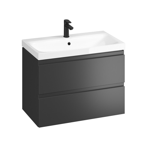 Cersanit Moduo 80 fürdőszoba szekrény szett, antracit S801-487-DSM