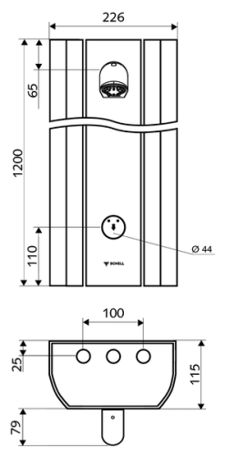 Schell LINUS DP-SC-M zuhanypanel előkevert vízhez 008040899