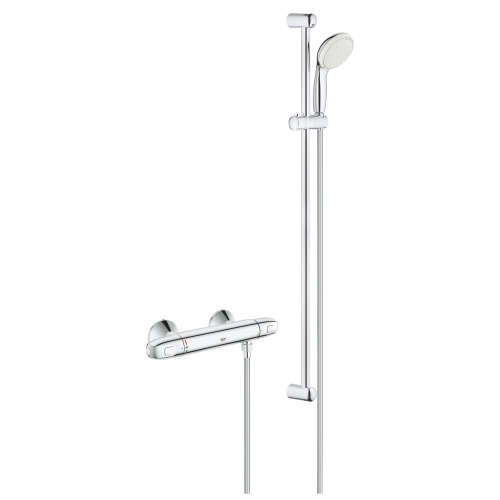 Grohe Grohtherm 1000 termosztátos zuhanycsaptelep zuhanygarnitúrával 34824004