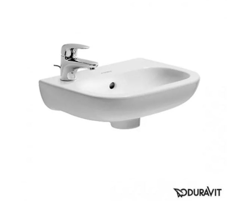 Duravit D-Code 36x27 cm balos kézmosó, fehér 07053600092