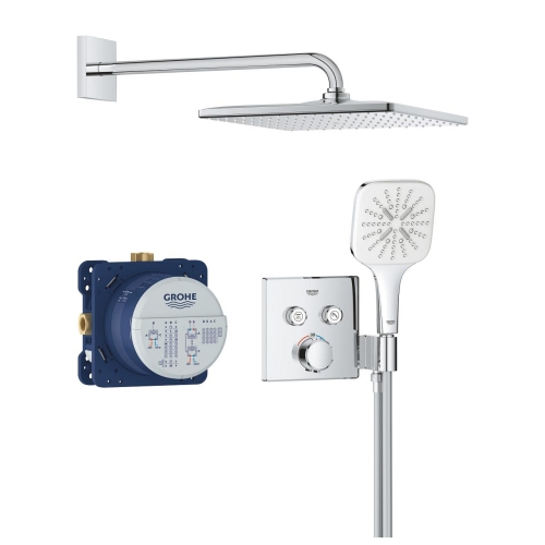 Grohe Precision SmartControl falsík alatti zuhanyrendszer Vitalio Rain Mono 310 Cube fejzuhannyal 34876000