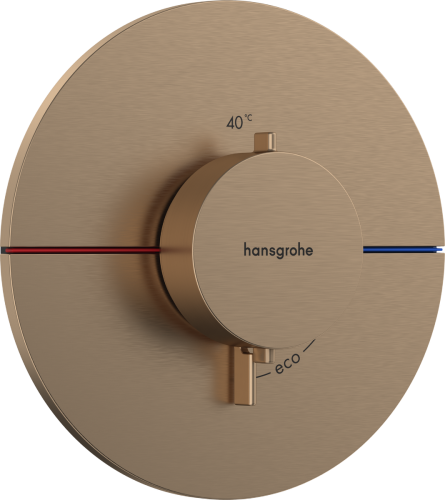 Hansgrohe ShowerSelect Comfort S falsík alatti termosztát mennyiségszabályozóval, szálcsiszolt bronz 15559140
