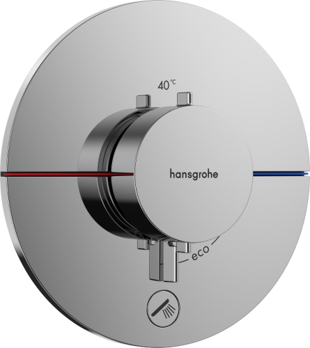 Hansgrohe ShowerSelect Comfort S falsík alatti 1 funkciós termosztát mennyiségszabályozóval, króm 15562000