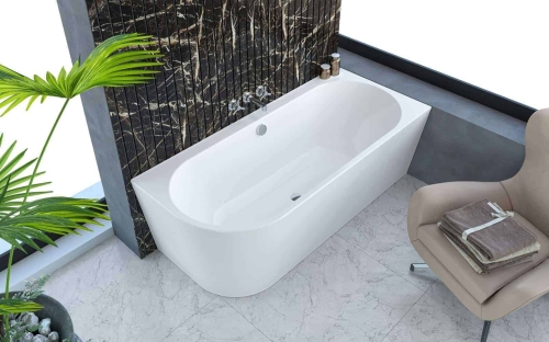 Kolpa-San Dream SP falhoz állítható fürdőkád 170x75 cm, balos 518030