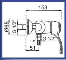 Feromix Ricordi-F 8150.1 zuhany csaptelep szettel