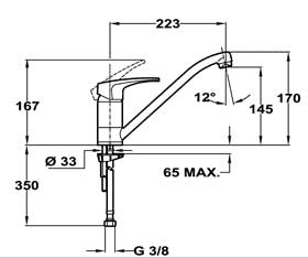 Teka MB2 40.913.02 Mosogató csaptelep