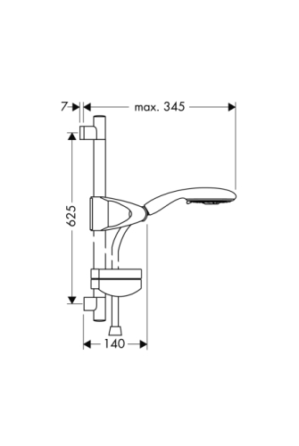 Hansgrohe Raindance E 120 AIR 3jet/Raindance Unica’D Zuhanyszett 27887 000 (27887000)