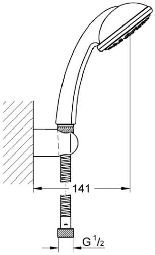 Grohe Tempesta 28469 000 Zuhanygarnitúra (28469000)