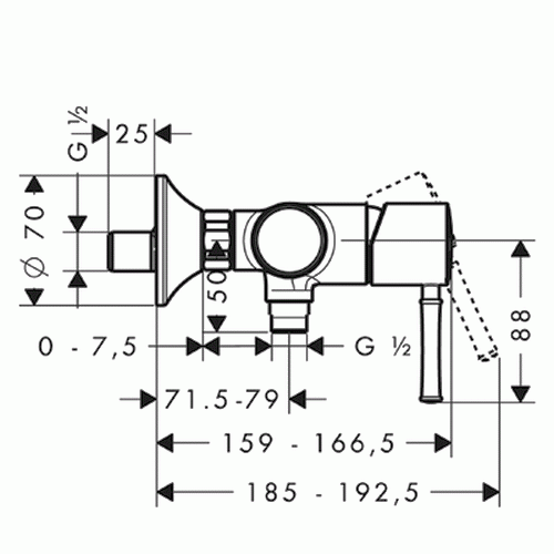 Hansgrohe Talis Classic 14161 000 zuhanycsaptelep (14161000)