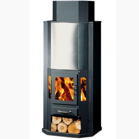 Radeco Victoria Diplomat 11 B inox központifűtéses kandallókályha