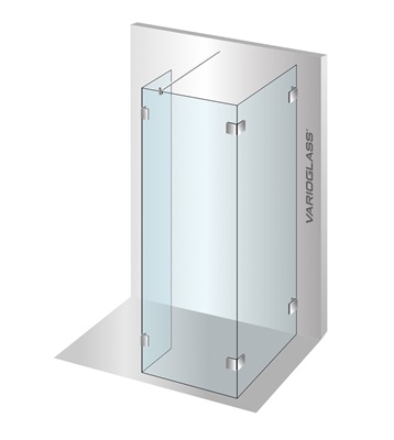 Varioglass Signum 403 Zuhanyfal (110x90x30x200 cm)