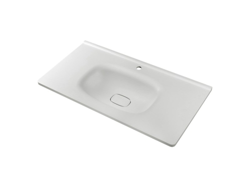 Marmy Cavalli 100x52/3 beépíthető öntött márvány mosdó, matt fehér 6 154 09 10 11 33