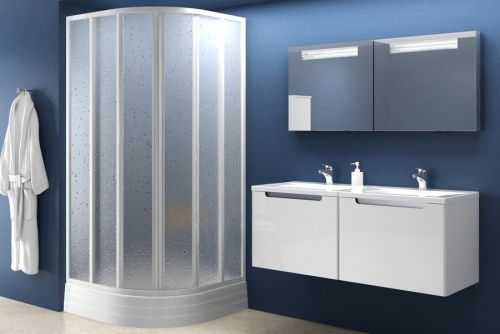 Ravak Supernova SKKP6 80x80 negyedköríves zuhanykabin  (775-795 mm, fehér, Pearl, 80 cm, #3204010011)