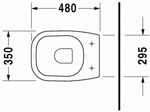 Duravit D-Code hátsó kifolyású, mélyöblítésű álló WC 210809 (21080900002)