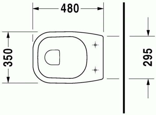 Duravit D-Code hátsó kifolyású, laposöblítésű álló WC 210909 (21090900002)