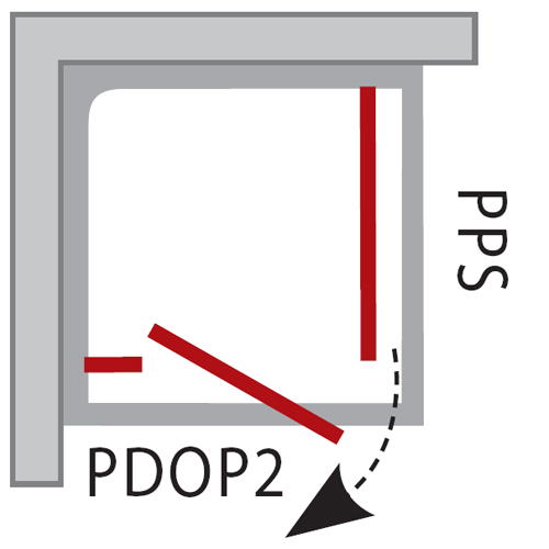 Ravak Pivot PPS zuhanyfal (80x190 cm, szatén, Transparent, 80 cm, #90G40U00Z1)