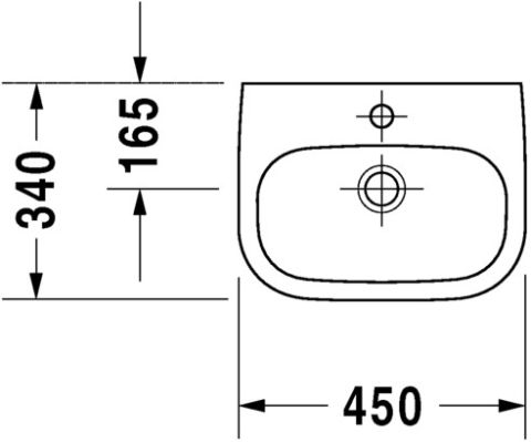 Duravit D-Code 070545 kézmosó (07054500002)