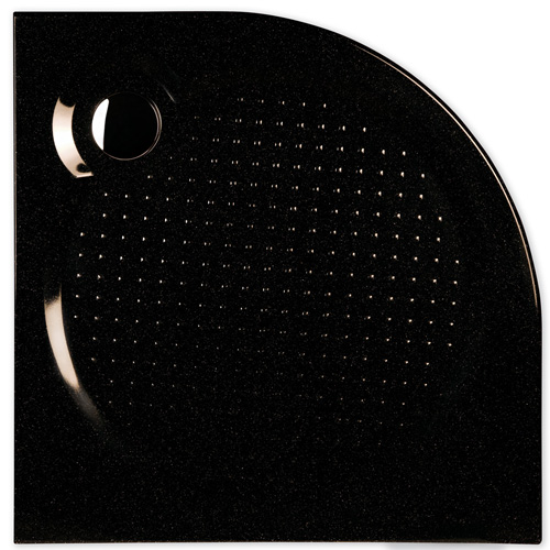 Roltechnik Rondo black öntöttmárvány negyedköríves zuhanytálca (100x100 cm)