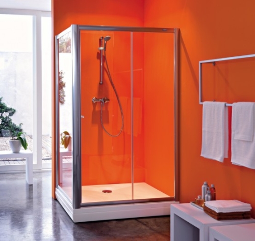 Kolpa-San Orion TS 70/80/90 zuhanyfal (Silver, 68-70 cm, Edzett üveg átlátszó, 70)