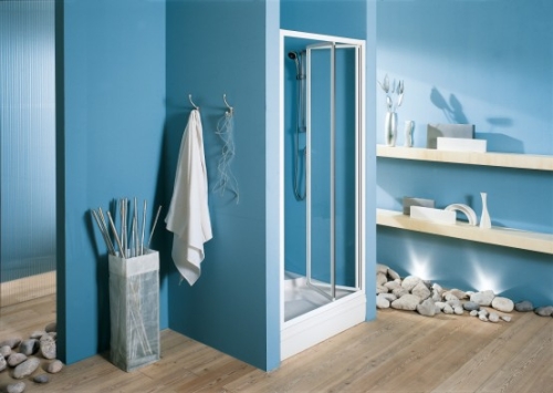 Kolpa-San Luna TVZ/S 70/80/90 zuhanyajtó (70 cm, Fehér, Edzett átlátszó üveg, 70 cm, #777660)