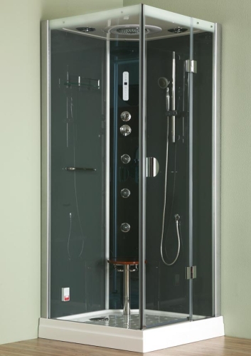 Roltechnik DLS 900 Hidromasszázs és gőzkabin (mechanikus csaptelep (jobbos), 90x90x216 cm)
