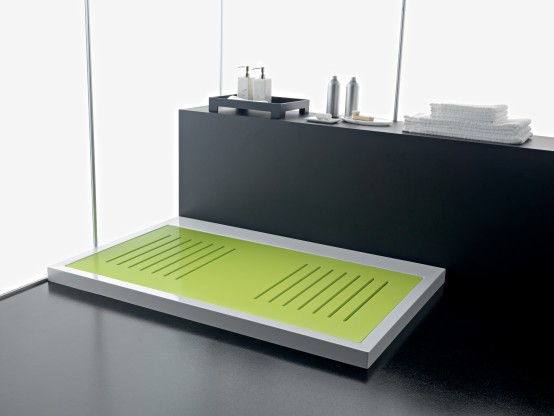 Kolpa-San Bono 140x90 cm szögletes zuhanytálca (Beépíthető, Lime 605, 140 x 90 cm)