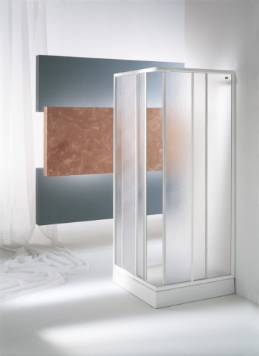 Kolpa-San Quat TK 70/80-90 szögletes zuhanykabin (Polystirol cseppmintás, Fehér, 68-70 cm, 70 x 70 cm)
