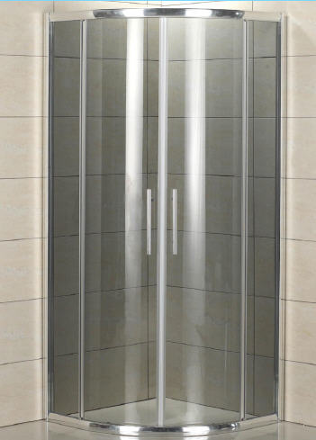 Roltechnik Esen negyedköríves zuhanykabin (króm, Transparent, 90x90x200 cm, 885-910 mm)