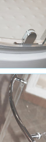 Roltechnik Hit negyedköríves zuhanykabin (90x90x200 cm, Transparent, króm, 880-900 mm)