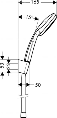 Hansgrohe Croma 100 Vario/Porter’S kádszett 1,6 m 27594 000 (27594000)