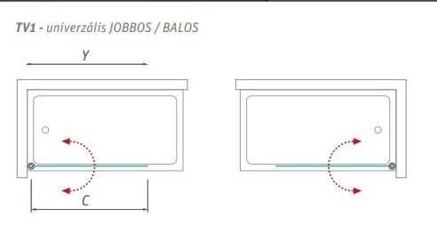 Roltechnik TV1 kádparaván (brillant, Transparent, 80 cm, #706-8000000-00-02)