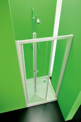 Hopa Soffio zuhanyajtó (Üveg, Fehér, 97-101 x 185 cm)