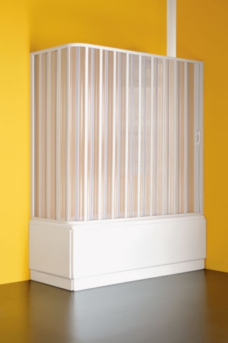 Hopa Vasca Alfa kádparaván (70-50 x 170-150 x 150 cm, Fehér, Műanyag)