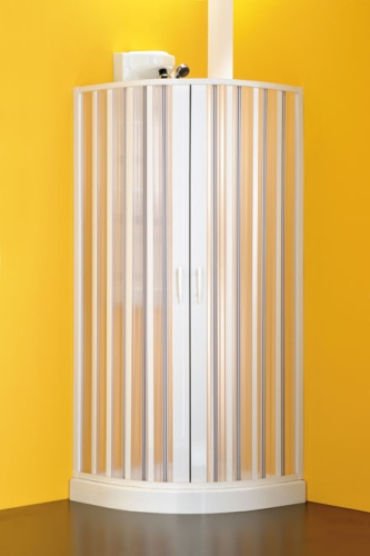 Hopa Sfera negyedköríves zuhanykabin (Fehér (S), Műanyag, 90-70 x 90-70 x 185 cm)