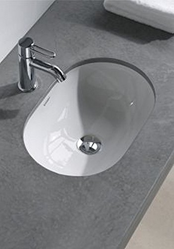 Duravit D-Code 49x29 cm-es alulról beépíthető mosdó 033849 (0338490000)