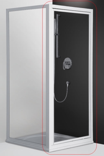 Roltechnik Classic Line CDO1/900 zuhanyajtó (880-940 mm, fehér, Chinchilla, #317-9000000-04-03)