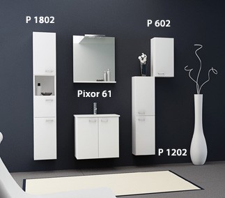 Kolpa-San Q-Line Pixor 61 fürdőszobabútor (Fehér, #Pixor 61)