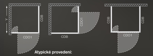 Roltechnik Classic Line CDB/900 zuhanyfal