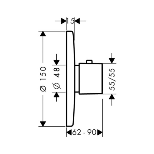 Hansgrohe Ecostat E termosztátos csaptelep színkészlet 31570 000 (31570000)