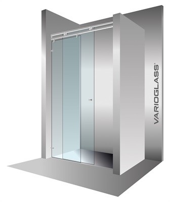 Varioglass Vendum V2 tolós zuhanyajtó víztiszta üveg (140 cm)