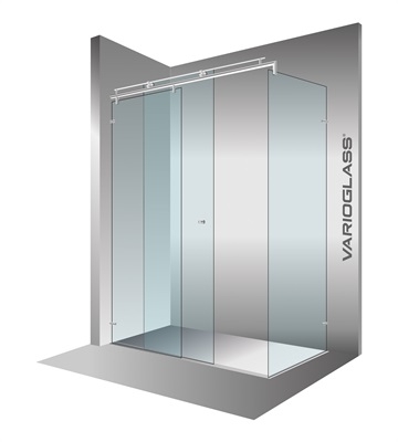 Varioglass Vendum V21 tolóajtós zuhanykabin víztiszta üveg (180x90 cm)
