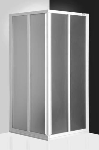 Roltechnik Classic Line CS2/900 90x90 szögletes zuhanykabin (865-890 mm, fehér, Chinchilla, #331-9000000-04-03)