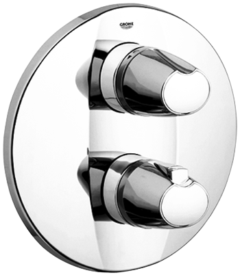 Grohe 19358 000 Grotherm 3000 falsík alatti kádcsaptelep külső rész (19358000)