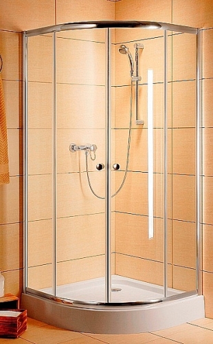 Radaway Dolphi Classic A 80x80 negyedköríves zuhanykabin (80x80x185 cm, fehér, Átlátszó, #30010-04-01)