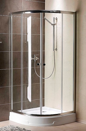 Radaway Dolphi Premium A 80x80 negyedköríves zuhanykabin (80x80x190 cm, króm, Átlátszó, #30413-01-01)