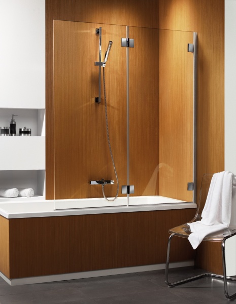 Radaway Carena PN 130 kádparaván (Barna, króm, 130x150 cm / balos, #202201-108L)