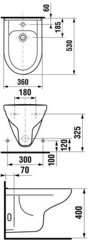 Jika Olymp fali bidé H8306110003041 (8.3061.1.000.304.1)