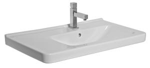 Jika Cubito 75x45 cm aszimmetrikus balos mosdó csaplyuk nélkül H8124210001091 (8.1242.1.000.109.1)